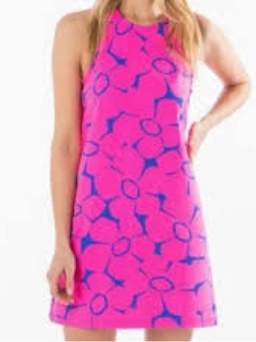 Mahi Gold medium pink sleeveless dress women’s stretch resort wear coastal